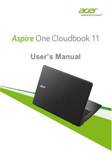 Acer Aspire One Cloudbook 11 manual. Smartphone Instructions.